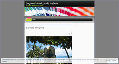 Desktop Screenshot of lugareshistoricosisabela.wordpress.com