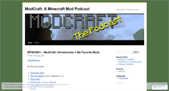 Desktop Screenshot of modcraftpodcast.wordpress.com