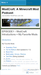 Mobile Screenshot of modcraftpodcast.wordpress.com