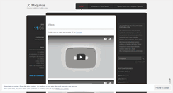 Desktop Screenshot of jcmaquinas.wordpress.com