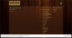 Desktop Screenshot of produckmix.wordpress.com