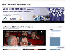 Tablet Screenshot of ebutraining2010.wordpress.com