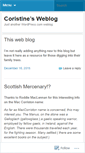 Mobile Screenshot of coristine.wordpress.com