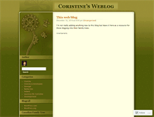 Tablet Screenshot of coristine.wordpress.com