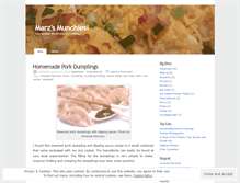 Tablet Screenshot of marzsmunchies.wordpress.com