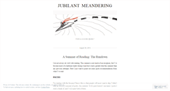 Desktop Screenshot of jubilantmeandering.wordpress.com