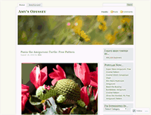 Tablet Screenshot of amysodyssey.wordpress.com