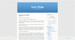 Desktop Screenshot of growwings.wordpress.com