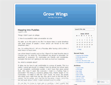 Tablet Screenshot of growwings.wordpress.com