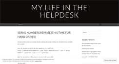 Desktop Screenshot of mylifeinthehelpdesk.wordpress.com