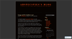 Desktop Screenshot of abspecspies.wordpress.com