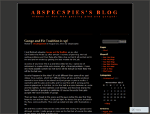 Tablet Screenshot of abspecspies.wordpress.com