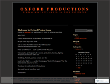 Tablet Screenshot of oxfordproductions.wordpress.com