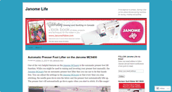 Desktop Screenshot of janomelife.wordpress.com