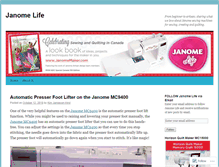 Tablet Screenshot of janomelife.wordpress.com