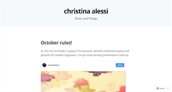 Desktop Screenshot of christinaalessi.wordpress.com