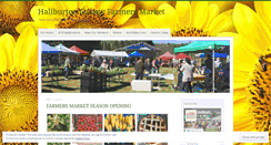Desktop Screenshot of haliburtoncountyfarmersmarket.wordpress.com