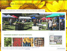 Tablet Screenshot of haliburtoncountyfarmersmarket.wordpress.com