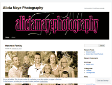 Tablet Screenshot of aliciamayephotography.wordpress.com