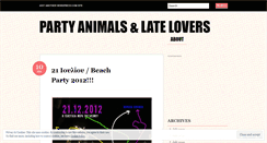 Desktop Screenshot of partyanimalgr.wordpress.com