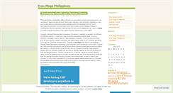 Desktop Screenshot of kravmagaph.wordpress.com