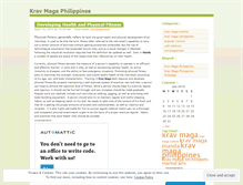 Tablet Screenshot of kravmagaph.wordpress.com