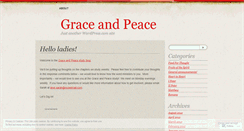 Desktop Screenshot of graceandpeacestudy.wordpress.com