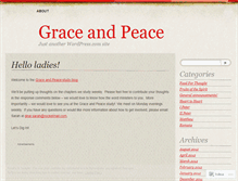 Tablet Screenshot of graceandpeacestudy.wordpress.com