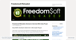 Desktop Screenshot of freedomsoftreloaded.wordpress.com