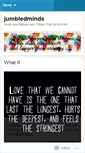 Mobile Screenshot of jumbledminds.wordpress.com