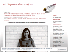 Tablet Screenshot of nodisparenalmensajero.wordpress.com
