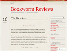 Tablet Screenshot of bookwormreviewblog.wordpress.com