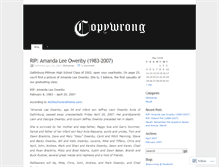 Tablet Screenshot of copywrong.wordpress.com