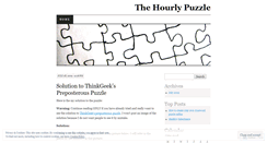 Desktop Screenshot of hourlypuzzle.wordpress.com