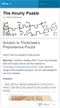 Mobile Screenshot of hourlypuzzle.wordpress.com