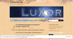 Desktop Screenshot of luxorstudio.wordpress.com