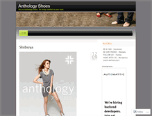 Tablet Screenshot of anthologyshoes.wordpress.com