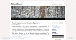 Desktop Screenshot of kairosalliance.wordpress.com