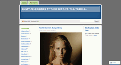 Desktop Screenshot of bustycelebs.wordpress.com