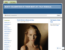 Tablet Screenshot of bustycelebs.wordpress.com