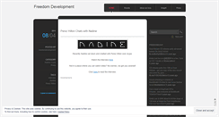 Desktop Screenshot of freedomdevelopment.wordpress.com