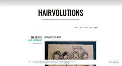 Desktop Screenshot of hairvolutions.wordpress.com