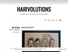 Tablet Screenshot of hairvolutions.wordpress.com