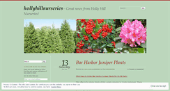 Desktop Screenshot of hollyhillnurseries.wordpress.com