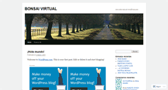 Desktop Screenshot of bonsaivirtual.wordpress.com