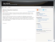 Tablet Screenshot of jimschram.wordpress.com