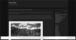 Desktop Screenshot of photospring.wordpress.com