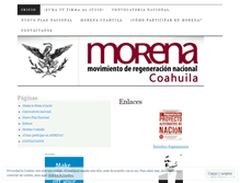 Tablet Screenshot of morenacoahuila.wordpress.com