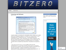 Tablet Screenshot of bitzer0.wordpress.com