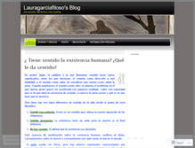 Tablet Screenshot of lauragarciafiloso.wordpress.com